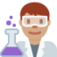 男性科学者（中間の肌色） (Twitter)