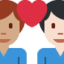 Эмодзи 👨🏽‍❤️‍👨🏻 Twitter.com