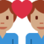 Эмодзи 👨🏽‍❤️‍👨🏽 Twitter.com