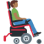Man In Motorized Wheelchair Facing Right（やや暗い肌色） (Twitter)