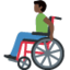 Man In Manual Wheelchair（暗い肌色） (Twitter)