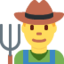 Man farmer Twitter/X emoji