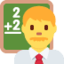 Man Teacher Twitter/X emoji