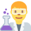 Man scientist Twitter/X emoji