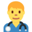 Man health worker Twitter/X emoji