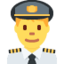 Man pilot Twitter/X emoji