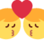 Kiss: man, man Twitter/X emoji