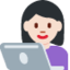 Woman Technologist（明るい肌色） (Twitter)
