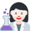 Woman Scientist（明るい肌色） (Twitter)