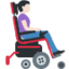 Woman In Motorized Wheelchair Facing Right（明るい肌色） (Twitter)