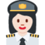Woman Pilot（明るい肌色） (Twitter)