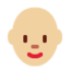 Woman: Bald（やや明るい肌色） (Twitter)