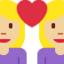 Эмодзи 👩🏼‍❤️‍👩🏼 Twitter.com