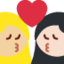 Эмодзи 👩🏼‍❤️‍💋‍👩🏻 Twitter.com