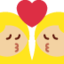 Эмодзи 👩🏼‍❤️‍💋‍👩🏼 Twitter.com