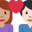 Эмодзи 👩🏽‍❤️‍👨🏻 Twitter.com