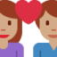Эмодзи 👩🏽‍❤️‍👨🏽 Twitter.com