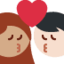 Эмодзи 👩🏽‍❤️‍💋‍👨🏻 Twitter.com