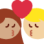 Эмодзи 👩🏽‍❤️‍💋‍👨🏼 Twitter.com