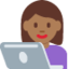 Woman Technologist（やや暗い肌色） (Twitter)