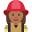 Woman Firefighter（やや暗い肌色） (Twitter)