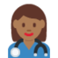 Woman Health Worker（やや暗い肌色） (Twitter)