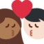 Kiss: Woman, Man（明るい肌色） (Twitter)