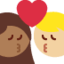 Эмодзи 👩🏾‍❤️‍💋‍👨🏼 Twitter.com