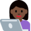 Woman Technologist（暗い肌色） (Twitter)