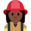 Woman Firefighter（暗い肌色） (Twitter)