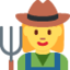 Woman farmer Twitter/X emoji