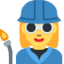 Woman factory worker Twitter/X emoji