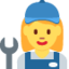 Woman mechanic Twitter/X emoji