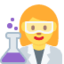 Woman scientist Twitter/X emoji