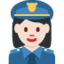 Woman Police Officer（明るい肌色） (Twitter)