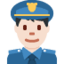 Man Police Officer（明るい肌色） (Twitter)