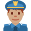 Man Police Officer（中間の肌色） (Twitter)
