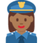 Woman Police Officer（やや暗い肌色） (Twitter)