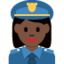 Woman Police Officer（暗い肌色） (Twitter)