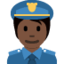 警察官（暗い肌色） (Twitter)