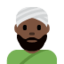 Man Wearing Turban（暗い肌色） (Twitter)