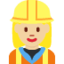 Woman Construction Worker（やや明るい肌色） (Twitter)