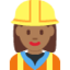 Woman Construction Worker（やや暗い肌色） (Twitter)