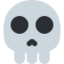 Skull Twitter/X emoji