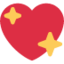 Sparkling Heart Twitter/X emoji