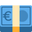 Euro banknote Twitter/X emoji