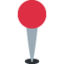 Round pushpin Twitter/X emoji