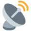 Satellite antenna Twitter/X emoji