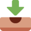 Inbox tray Twitter/X emoji
