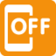 Mobile phone off Twitter/X emoji